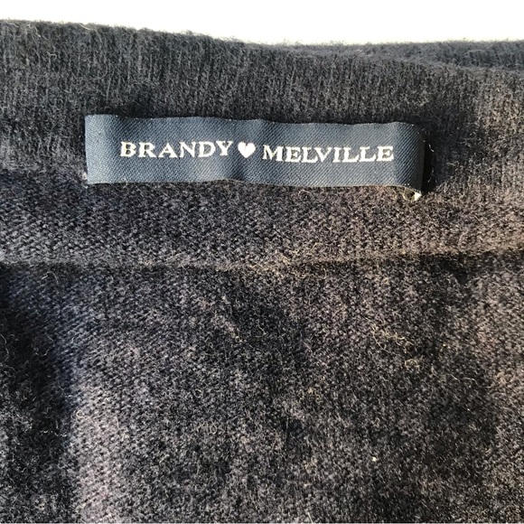 BRANDY MELVILLE | Women’s OS Navy Argyle Wool Cashmere Blend Grandpa Cardigan - Picture 4 of 7